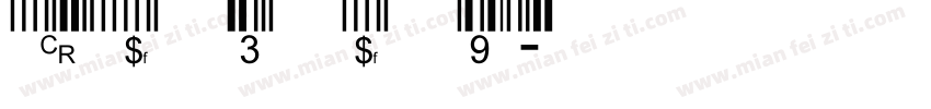 code 3 de 9字体转换